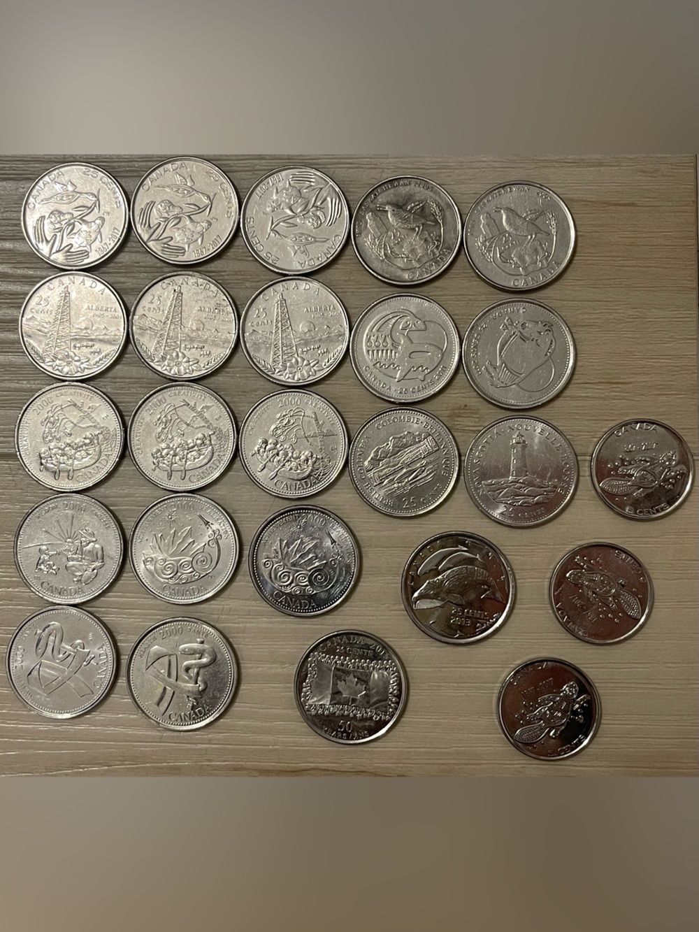Commemorating 25 coins lot